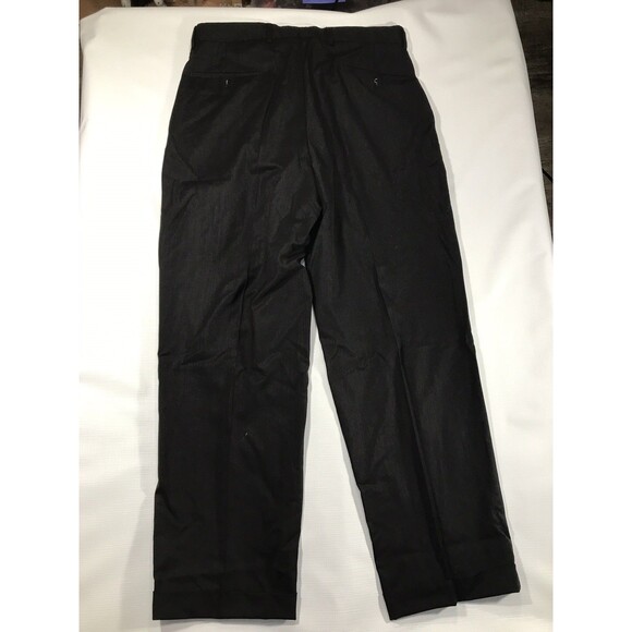 3 Pair Pronto Uomo Men's Suit Dress Pants Size 34 2 NWT Black 1 Grey Wool - Picture 12 of 14